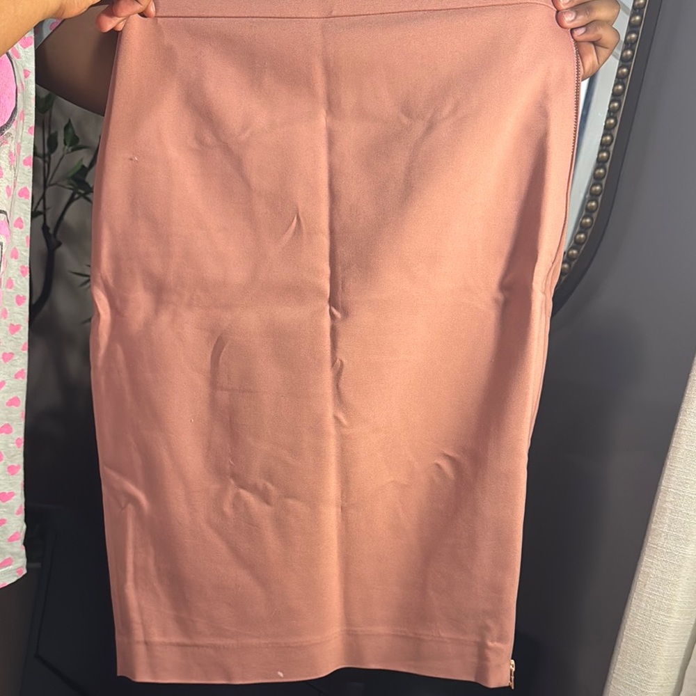 Express Pink Knee-Length Pencil Skirt for Work